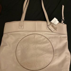 Never used COACH bag! Beautiful pink/beige !